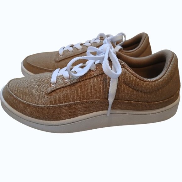 ALLBIRDS Pacer Camel Canvas Lace Up Sneakers - LIKE NEW - Picture 8 of 12